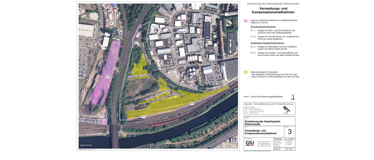 Umweltbericht Gewerbepark Wiesenstrasse Saarbruecken